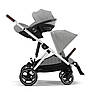 Коляска прогулянкова з двомісним шасі Cybex Gazelle S SLV Stone Grey Сіра, фото 7