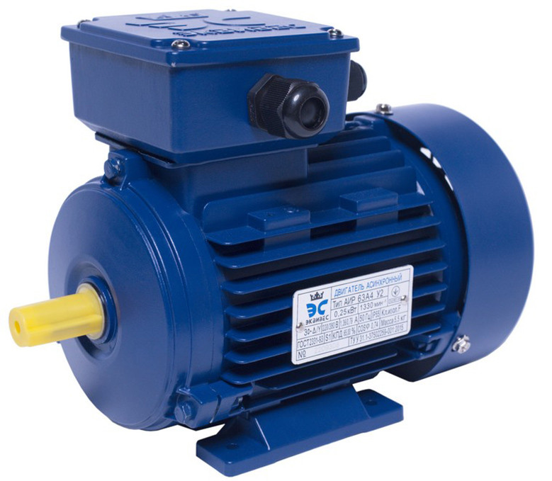 АИР63A6 електродвигун 0.18 кВт 1000 об/хв IM1081