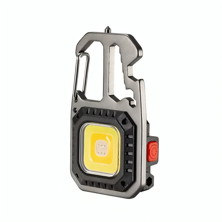Портативний LED ліхтарик RIAS PL-442 COB акумуляторний мультитул з карабіном Type-C (7_01540), фото 1