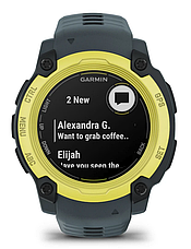 Смарт-годинник Garmin Instinct E – 40 mm Electric Lime with Twilight Band, фото 6