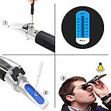 Рефрактометр для спирту ATC-80 (0-80%), фото 3