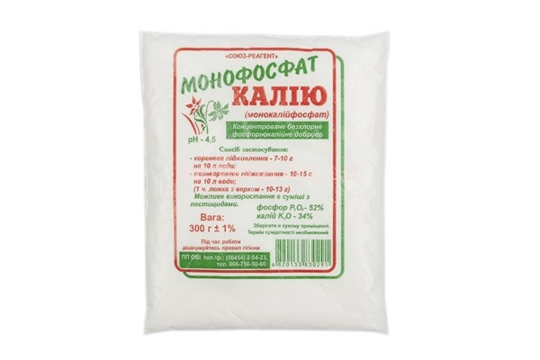 Монофосфат калію (P-52%, К-34%) 300 г