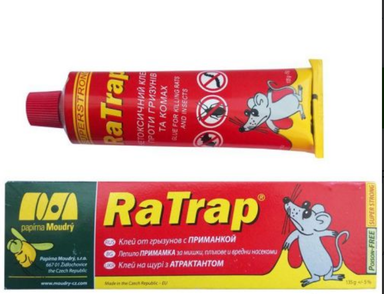 Клей від мишей RaTrap 135 г миші + сім.