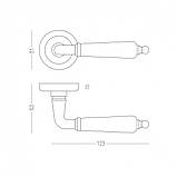РУЧКА ДЛЯ ДВЕРЕЙ НА РОЗЕТЦІ ERIS, фото 3
