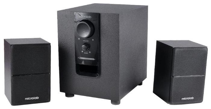 Акустична система MICROLAB M-106 2.1, 10W, mini-jack, чорний, фото 1