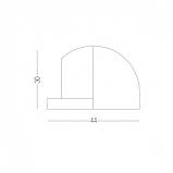 Ручка DND PLURIS з накладкою під циліндр, білий (к-т), фото 2