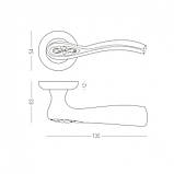 Ручка DND LUCE P, VIS-круг, матова бронза (к-т), фото 3