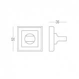 НАКЛАДКА ПІД WC T7 AB СТАРА БРОНЗА, фото 3