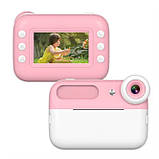 Дитячий фотоапарат із функцією миттєвого друку фотографій для дівчаток із сенсорним екраном і 2 камерами, фото 2
