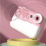 Дитячий фотоапарат із функцією миттєвого друку фотографій для дівчаток із сенсорним екраном і 2 камерами, фото 4