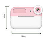 Дитячий фотоапарат із функцією миттєвого друку фотографій для дівчаток із сенсорним екраном і 2 камерами, фото 10