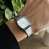 Skmei 2292SI Silver Сріблястий жіночий годинник квадратної форми з металевим браслетом, фото 7