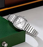 Skmei 2292SI Silver Сріблястий жіночий годинник квадратної форми з металевим браслетом, фото 9