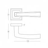 РУЧКА ДЛЯ ДВЕРЕЙ НА РОЗЕТЦІ RAY A, фото 3