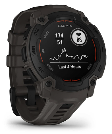 Смарт-годинник Garmin Instinct E – 45 mm Black with Charcoal Band, фото 1