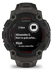 Смарт-годинник Garmin Instinct E – 45 mm Black with Charcoal Band, фото 6