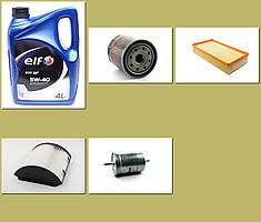 Набір до ТО двигуна Chery Amulet 1.6 2003-2012 ( Олива  Elf  4л + фільтра SHAFER 4 шт.)