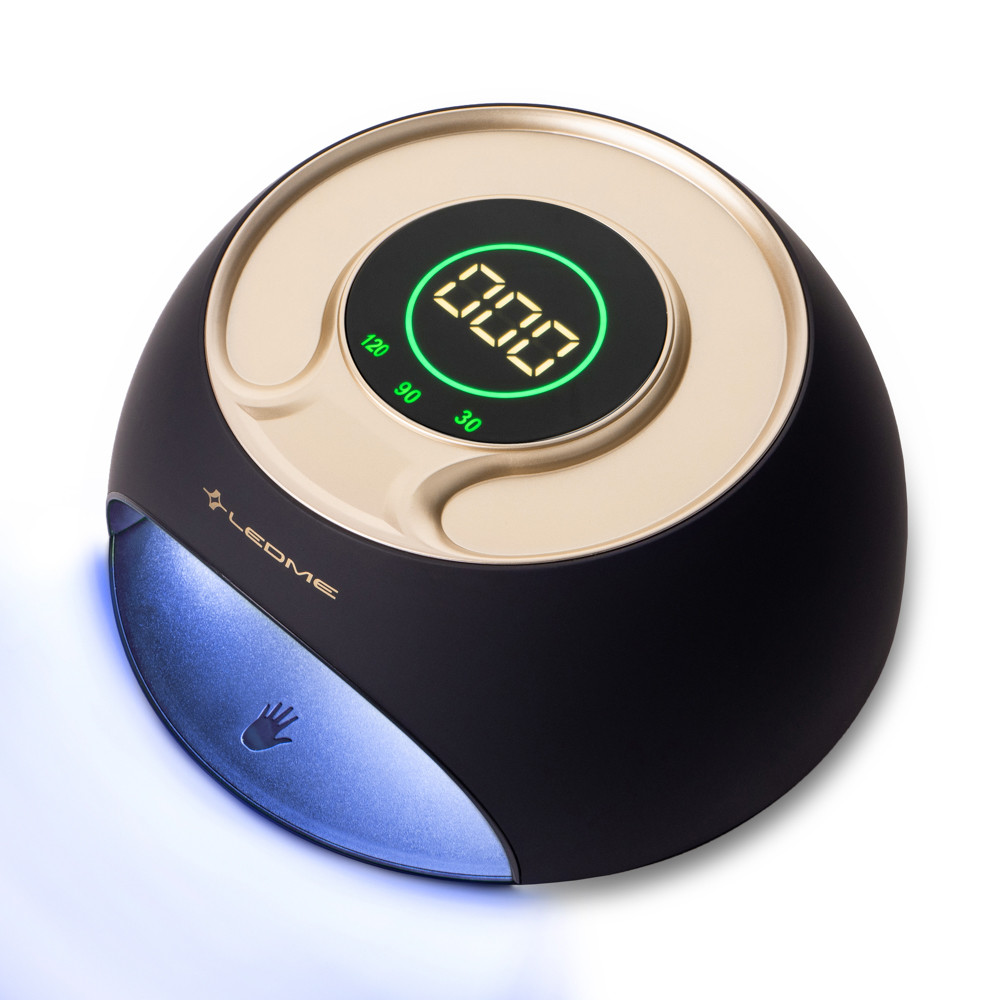 UV/LED-лампа для манікюру LEDME ONE, 120 Вт, Чорна, фото 1