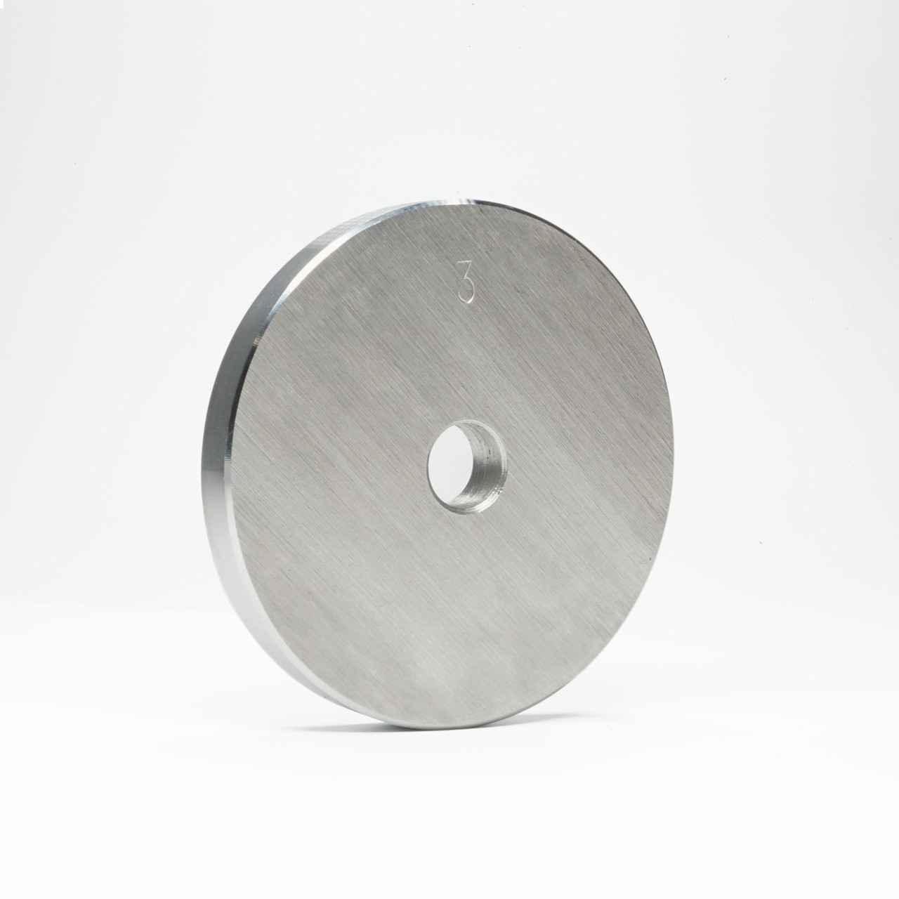 Металевий диск, млинець для штанг та гантелей, 3 кг без покриття на гриф 25 мм, фото 1