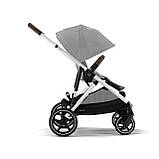 Коляска прогулянкова з двомісним шасі Cybex Gazelle S SLV Stone Grey Сіра, фото 3