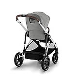 Коляска прогулянкова з двомісним шасі Cybex Gazelle S SLV Stone Grey Сіра, фото 9