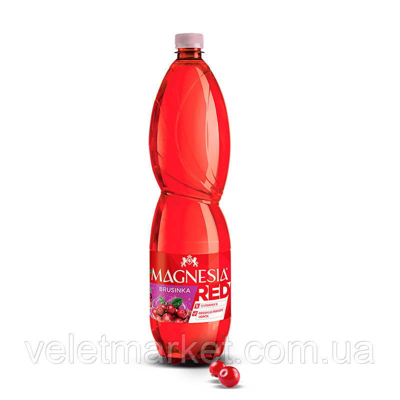 Magnesia Red сильногазована журавлина 1,5 л, фото 1