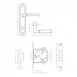 КОМПЛЕКТ A-1210 WC SN/CP: РУЧКА НА ПЛАНЦІ ПІД WC З МЕХАНІЗМОМ, фото 2