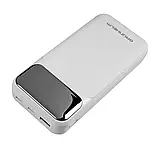 Power Bank - Портативна батарея 20.000 mAh. білий - GP-20WQC швидка зарядка 22.5W GRUNHELM, фото 3