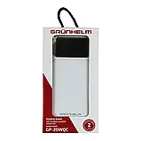Power Bank - Портативна батарея 20.000 mAh. білий - GP-20WQC швидка зарядка 22.5W GRUNHELM, фото 7