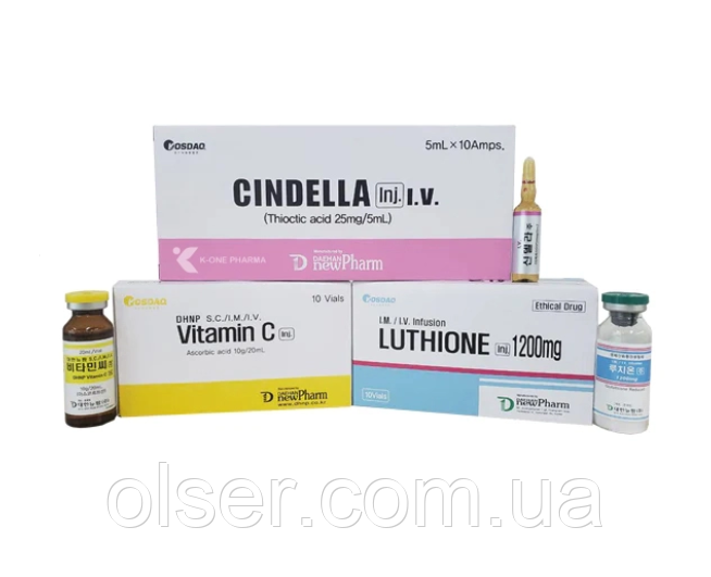 Набір Luthione + Cindella + Vitamin C (Крапельниця Попелюшка)