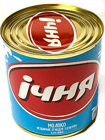 Згущене молоко Іча Суцільне з цукром ж/б 370 г Україна