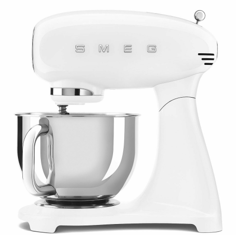 Планетарний міксер матовий для збивання тесту Smeg SMF03WHEU c Об'ємом чаші 4,8л