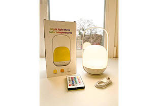 Лампа-нічник з пультом (акумуляторна)