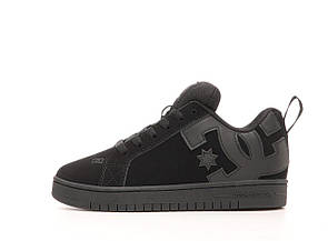 Кросовки чоловічі чорні  DC Shoes Court Graffik Black (16965)