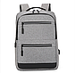 Чоловічий міський рюкзак з USB / рюкзак зі світловідбивними вставками / Рюкзак для ноутбука Сірий, фото 2