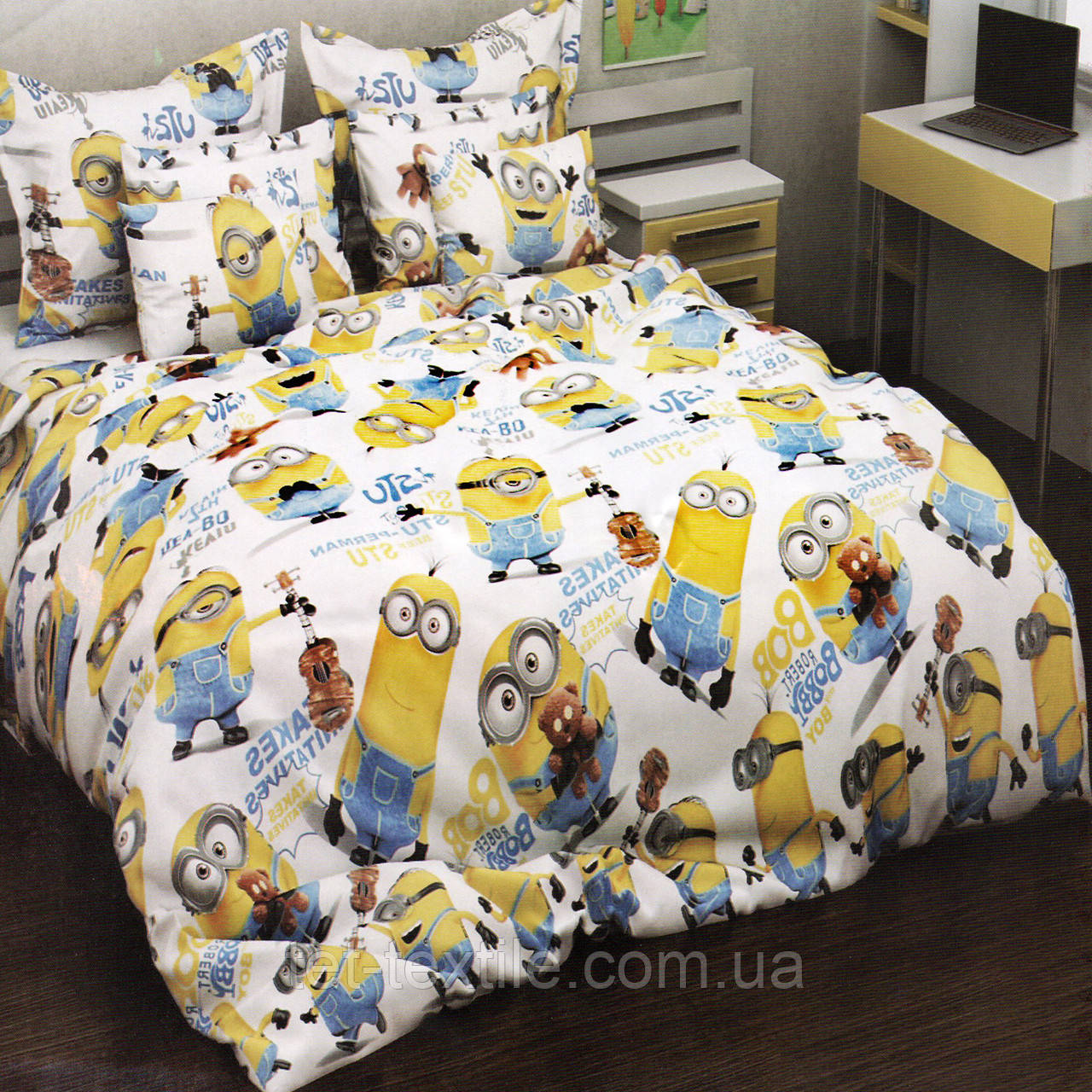 Дитяча постільна білизна ТЕТ Minion 100% бавовна (м'яка упаковка)