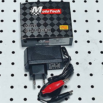 Універсальний імпульсний зарядний пристрій 6V до мопедів та скутерів