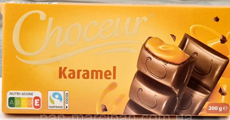 Шоколад Молочний Карамель Choceur Caramel 200 г Німеччина