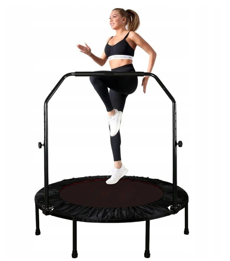 Батут Trampoline 122 см на пружинах із ручкою, фото 1
