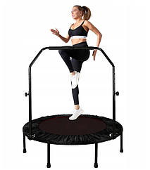 Батут Trampoline 122 см на пружинах із ручкою