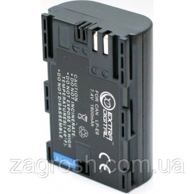 Promo Ціна! Акумулятор до фото/відео Extradigital Canon LP-E6 Chip (BDC2431) - тільки на ZaGrosh.com.ua