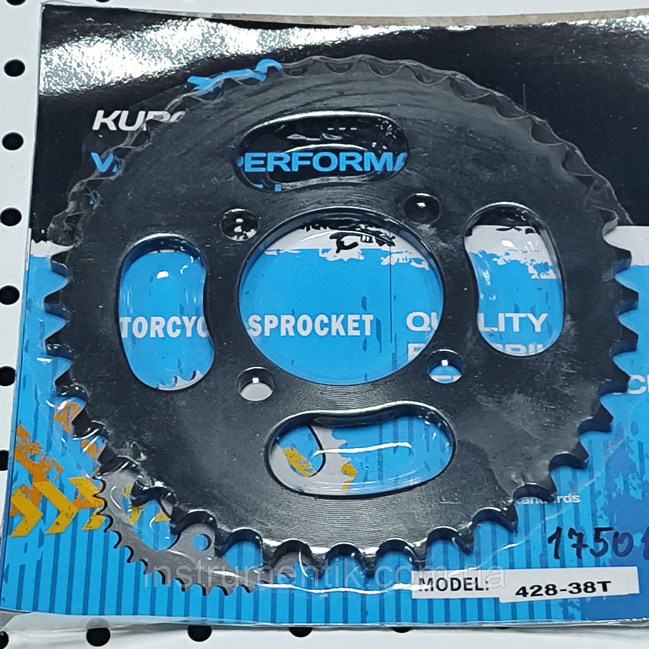 Зірка задня 428H 38Т на мопед Дельта, Альфа, Актив, фото 1