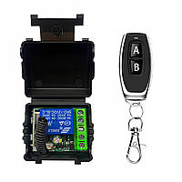 433МГц одноканальний бездротовий вимикач на 12В з таймером + Пульт