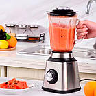 Стаціонарний блендер з кавомолкою 1,5л, від мережі, ZP-068 / Блендер подрібнювач / Блендер з чашею, фото 2