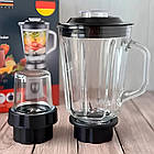 Стаціонарний блендер з кавомолкою 1,5л, від мережі, ZP-068 / Блендер подрібнювач / Блендер з чашею, фото 8