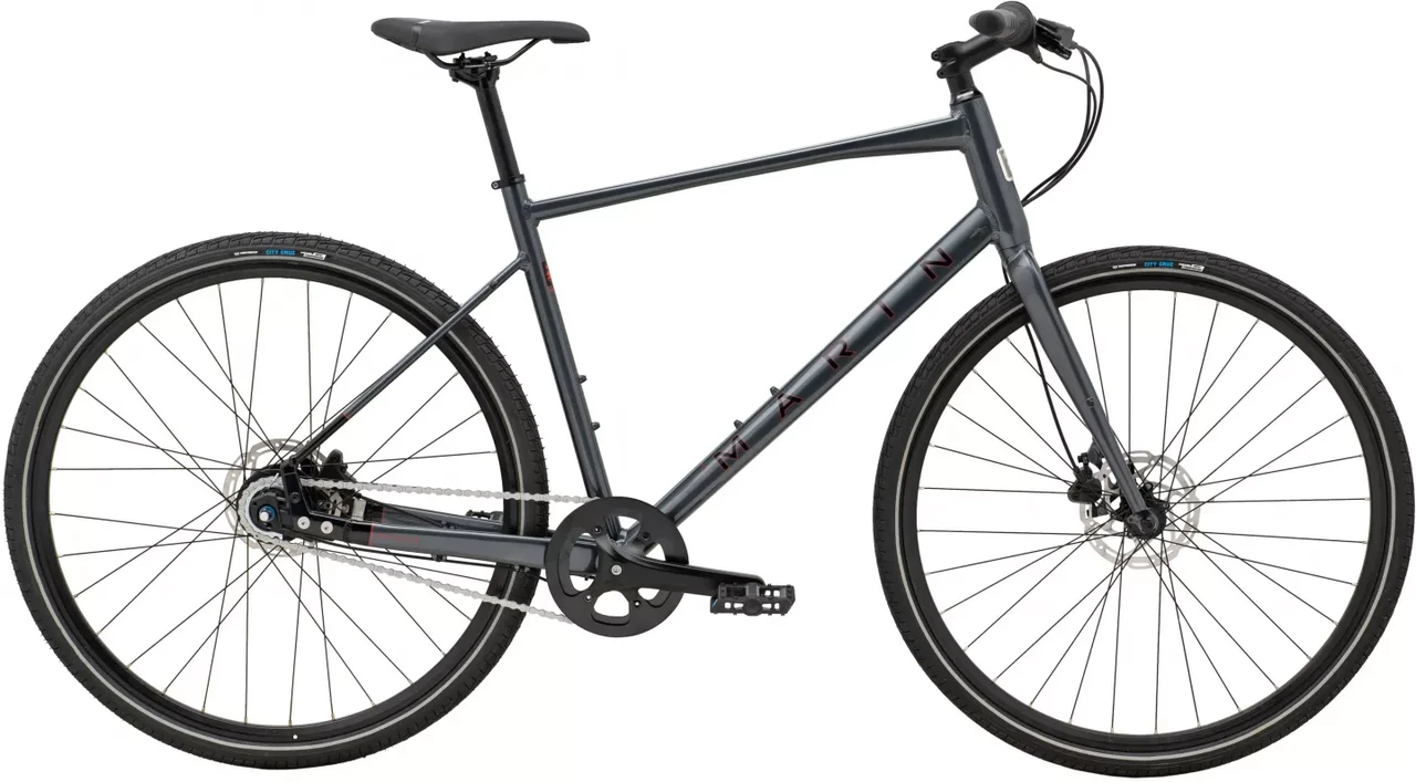 Велосипед 28" Marin Presidio 2  Gloss Charcoal/Black/Black Red