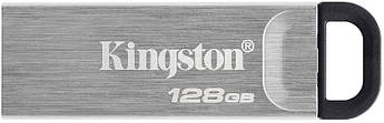 Високошвидкісний USB3.2 флешнакопичувач Kingston DataTraveler Kyson 128 GB Silver/Black — надійне сховище да