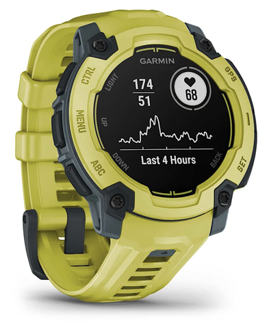 Смарт-годинник Garmin Instinct E – 45 mm Electric Lime with Electric Lime Band, фото 1