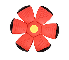 Летючий м'яч-тарілка фрисбі трансформер Червоний