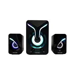 Акустична система MICROLAB U-270 2.1, 11W, USB, LED, чорний